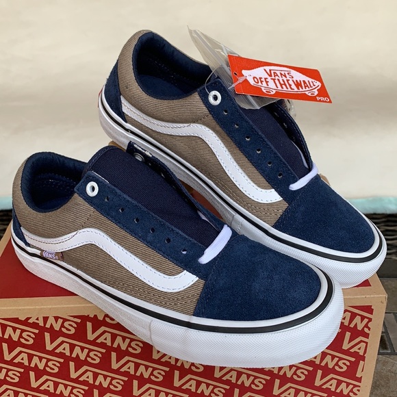 Vans Shoes - VANS OLD SKOOL PRO TWILL DRESS BLUES/PORTABELLA W